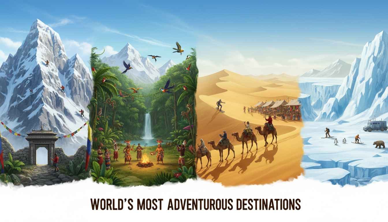 most adventurous places to visit in the world
